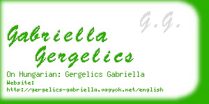 gabriella gergelics business card